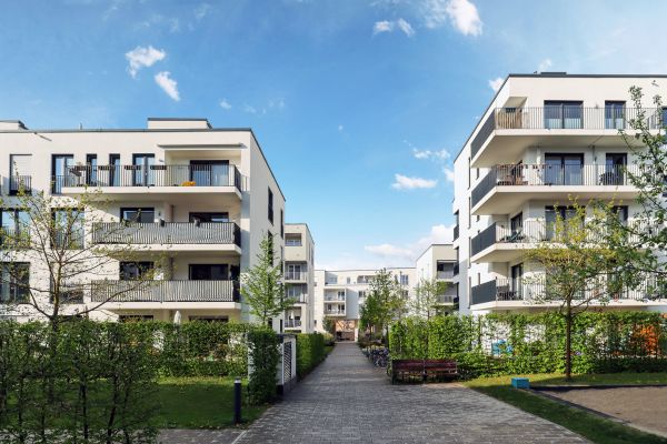 Aperkey Cerrajería Residencial. Vista de una urbanización de viviendas.