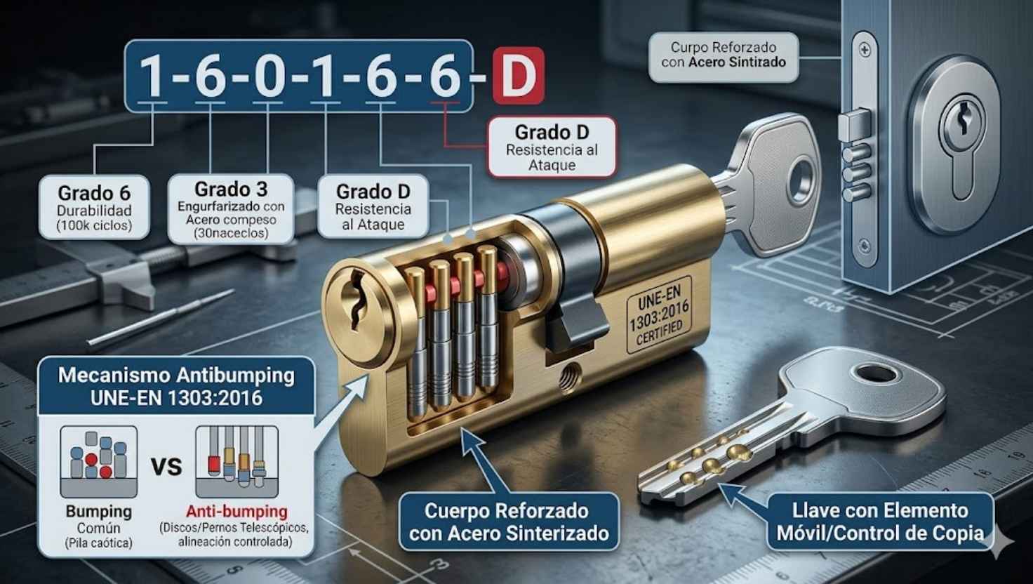 El Impacto de la Normativa UNE-EN 1303:2016 en la Certificación de Cilindros de Alta Seguridad